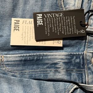 PAIGE Vintage Heartthrob High Rise Relaxed Straight Leg Exhibition Jeans size 23